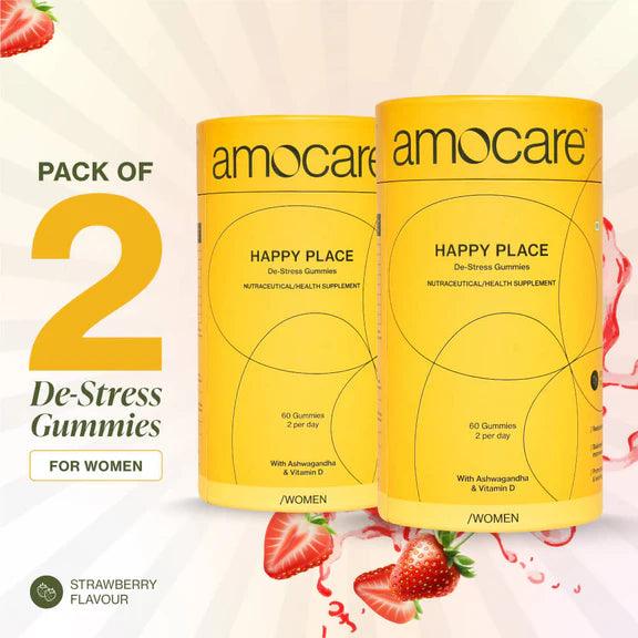 Amocare Happy Place De Stress Gummies for Women - 60 Gummies