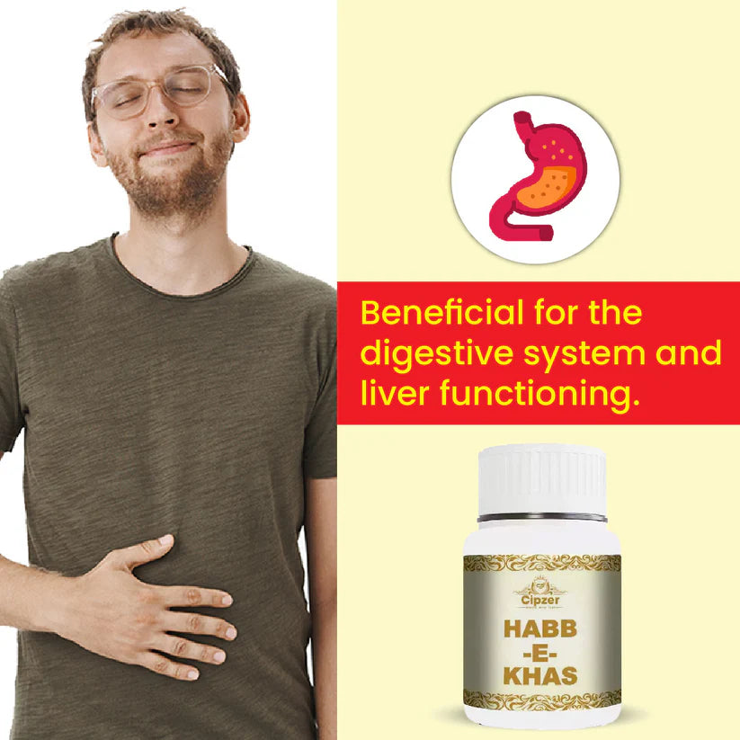 Cipzer Habb-E-Khas Pill - 10 Pills | Unani Cardio-Nervine Tonic for Heart Strength, Energy & Vitality