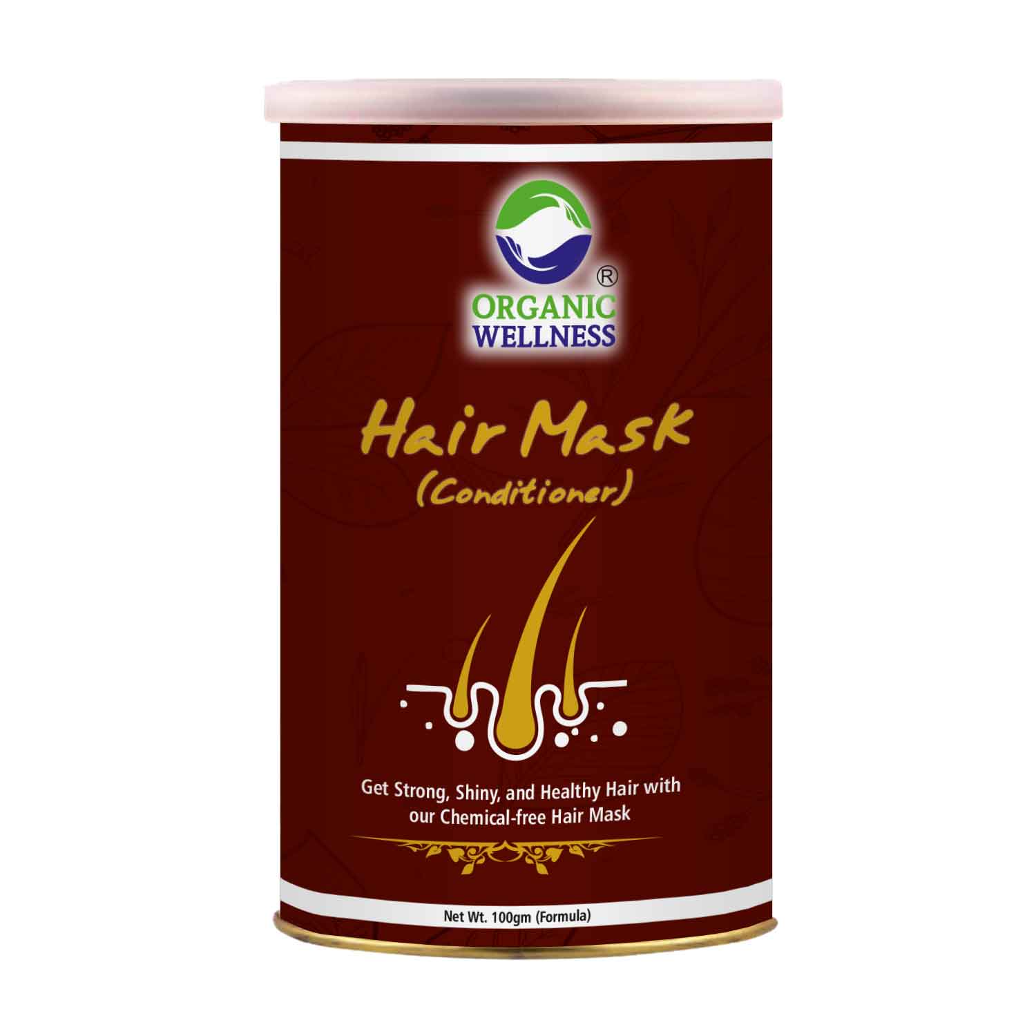Organic Wellness Hair Mask Conditioner 100 Gram Tin