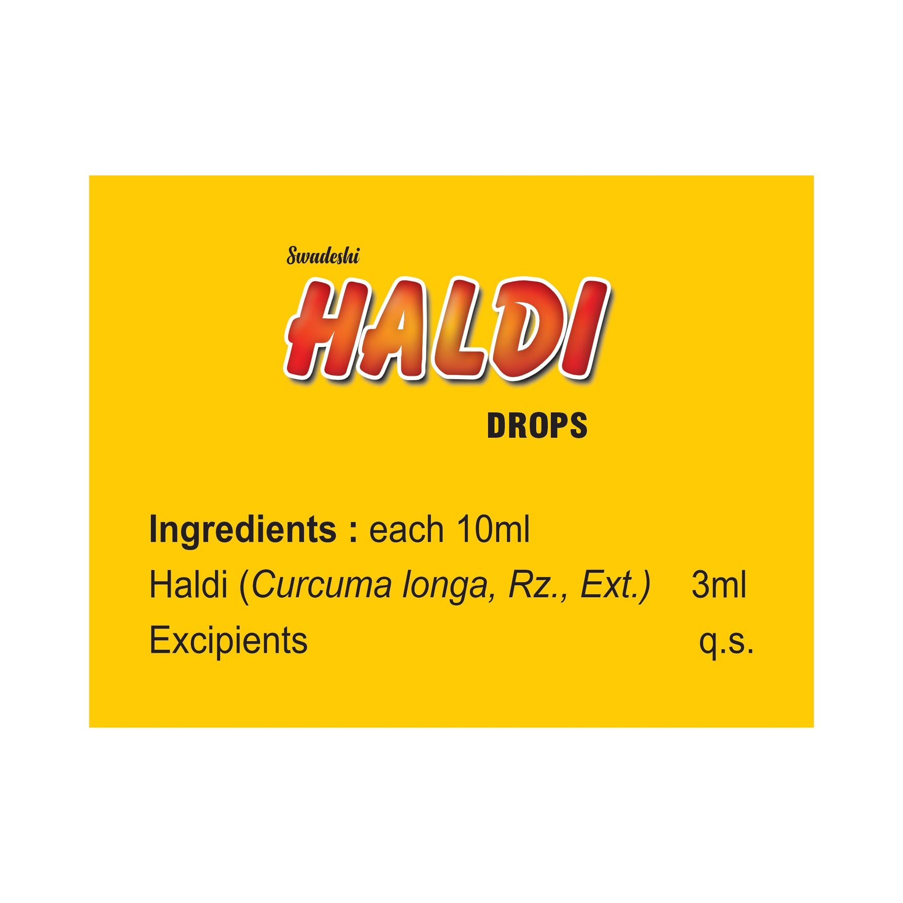 Swadeshi Haldi Drop - 30ml