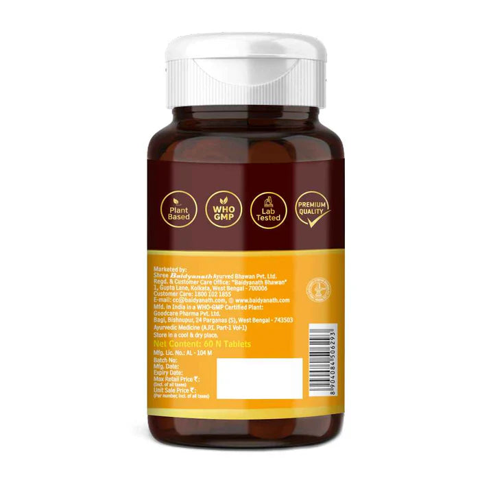 Baidyanath Asli Ayurved Haldi Tablet (60 Each)