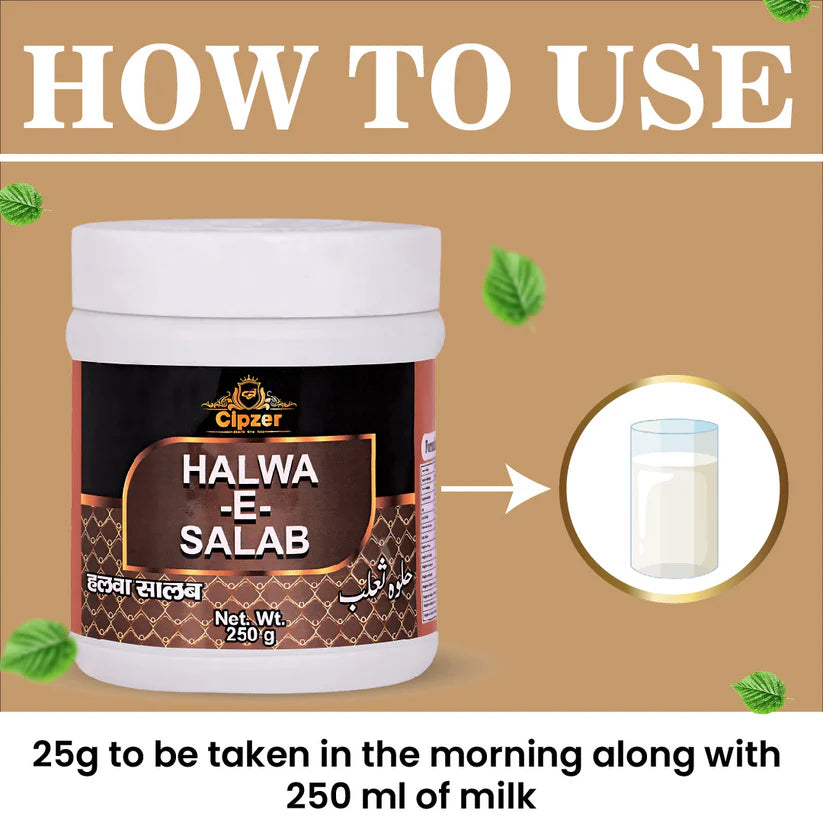 Cipzer Halwa-E-Salab - 250gm | Strength, Stamina, Energy Booster & Men’s Vitality Support