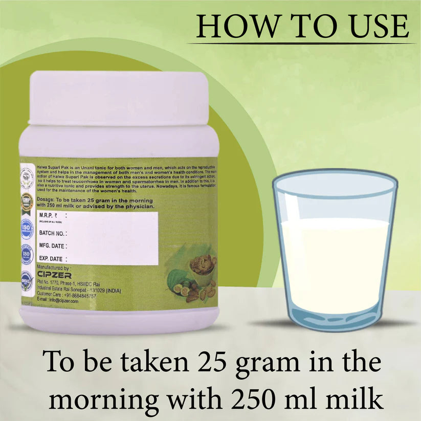 Cipzer Halwa Supari Pak - 250gm | Women’s Health, Strength, Postnatal Recovery & Vitality Booster