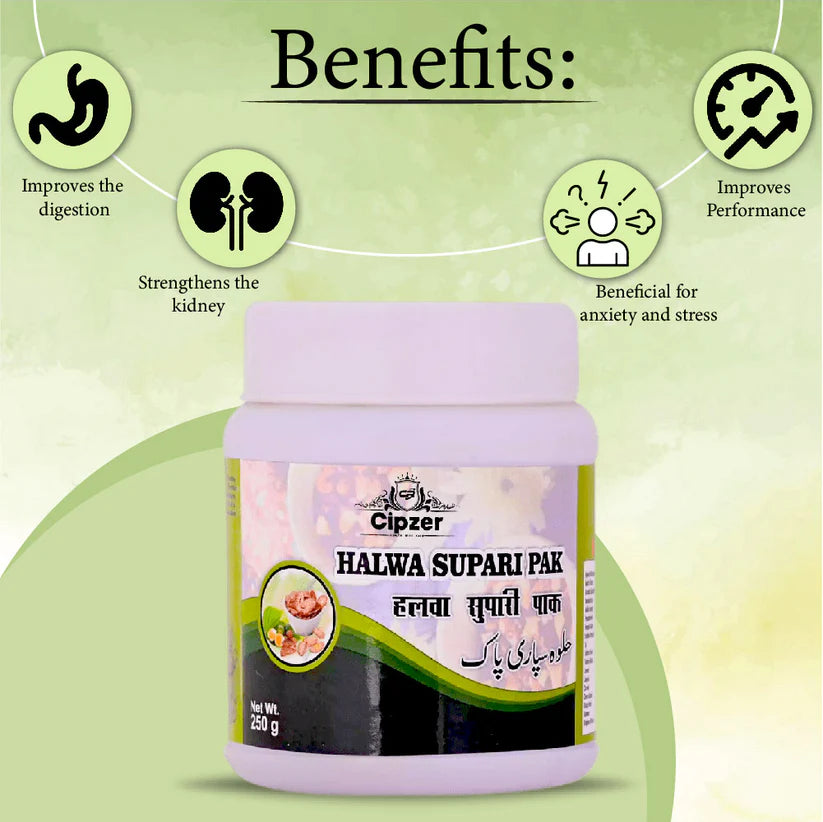 Cipzer Halwa Supari Pak - 250gm | Women’s Health, Strength, Postnatal Recovery & Vitality Booster