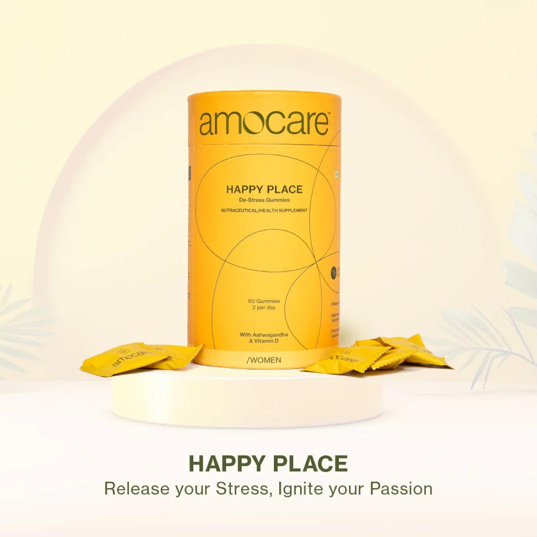 Amocare Happy Place De Stress Gummies for Women - 60 Gummies