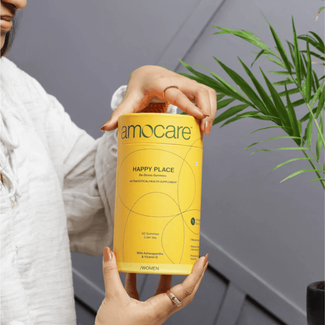 Amocare Happy Place De Stress Gummies for Women - 60 Gummies