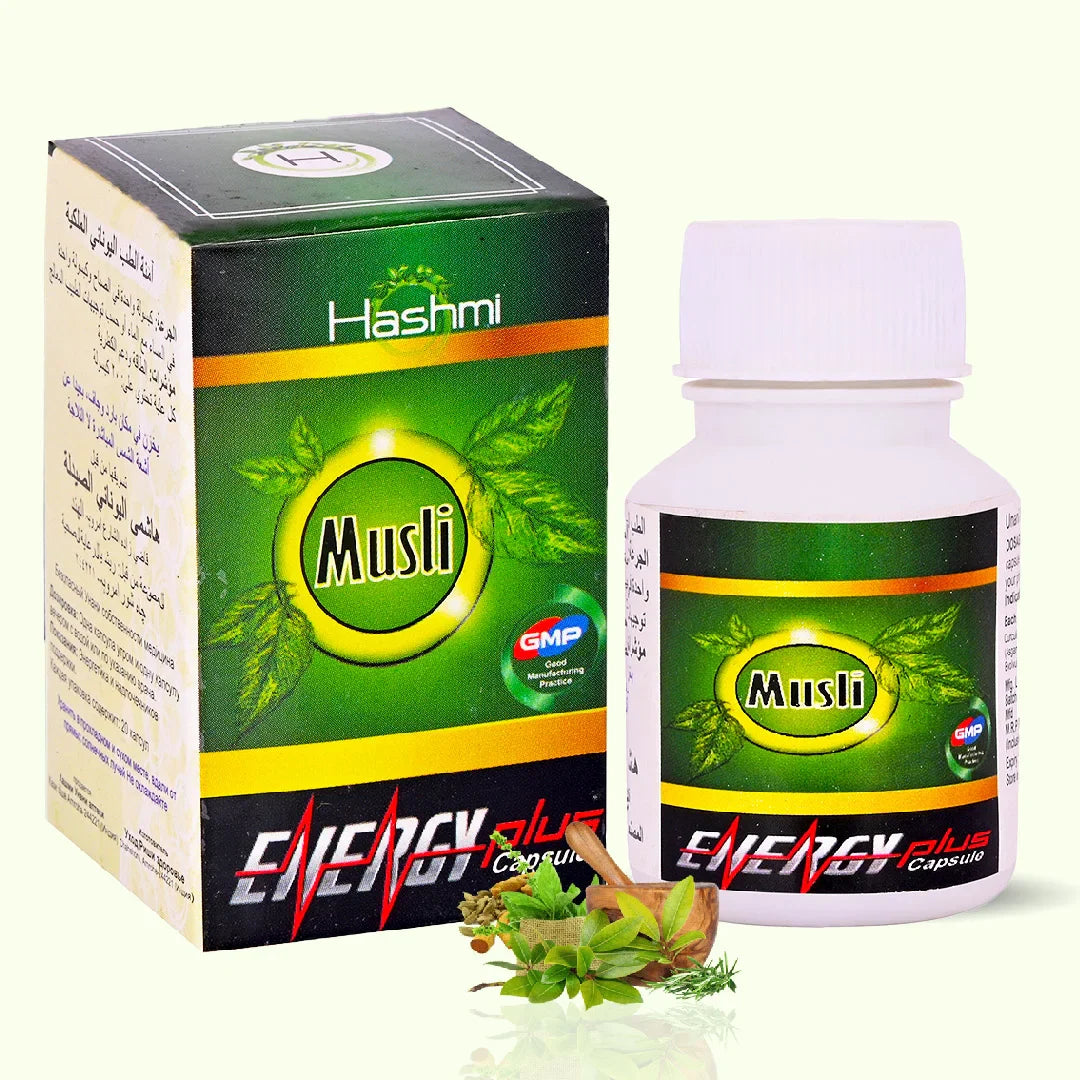 Hashmi Musli Energy Plus Capsules - Physical Resilience & Metabolic Vigor (20 Capsules)