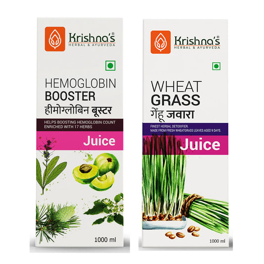 Krishna's Hemoglobin Booster Juice 1000 ml | Wheatgrass Juice 1000 ml