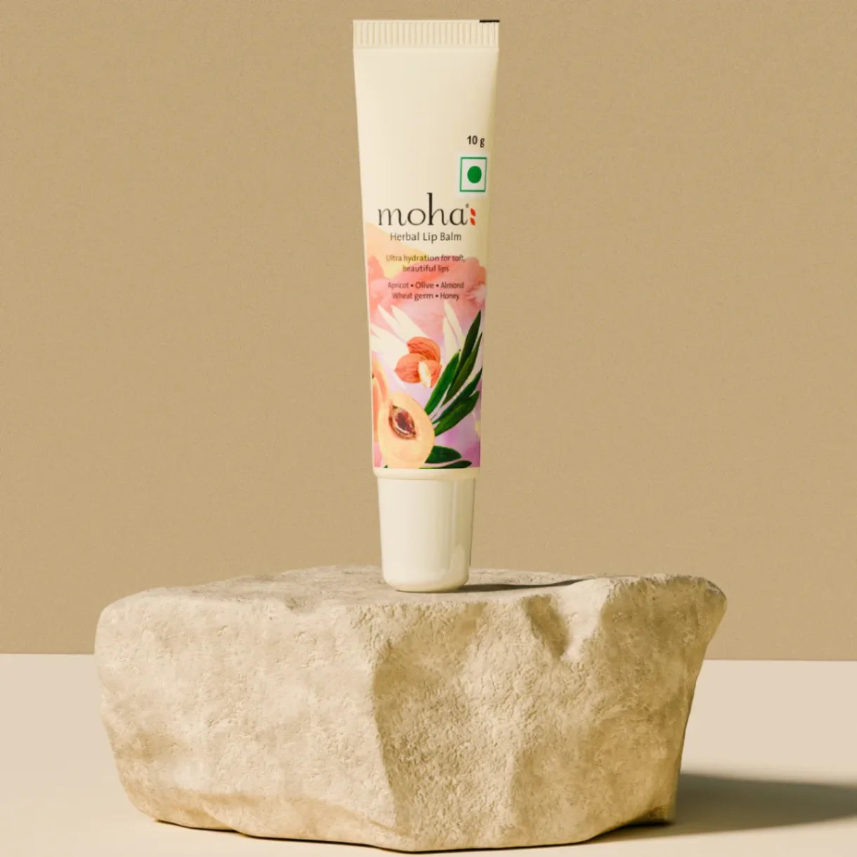 Moha: Herbal Lip Balm (10g) - Ayurvedic Cracked Lip Repair & Hydrating Lip Butter