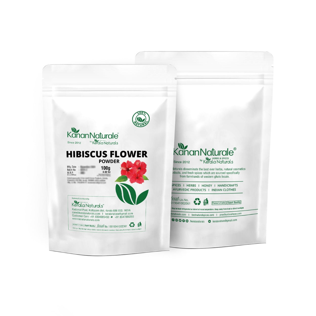 Kerala Naturals Hibiscus Flower Powder 100 gm
