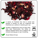 Radhika's Fine Teas Detox Hibiscus Roselle Tisane (50g) | Fruity Herbal Tea for Daily Wellness, Digestion & Heart Health