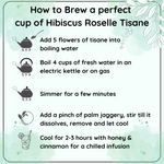 Radhika's Fine Teas Detox Hibiscus Roselle Tisane (50g) | Fruity Herbal Tea for Daily Wellness, Digestion & Heart Health
