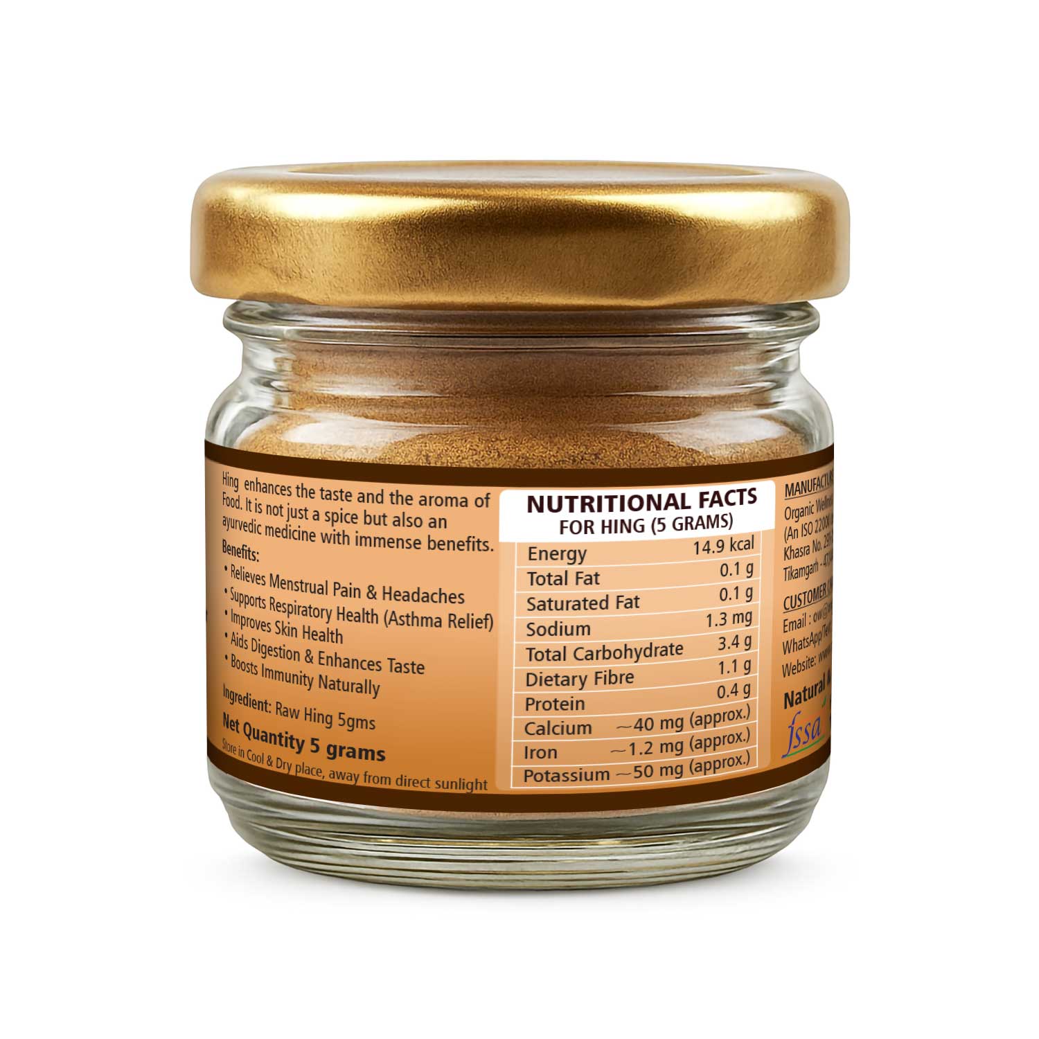 Organic Wellness Hing 5 Gram