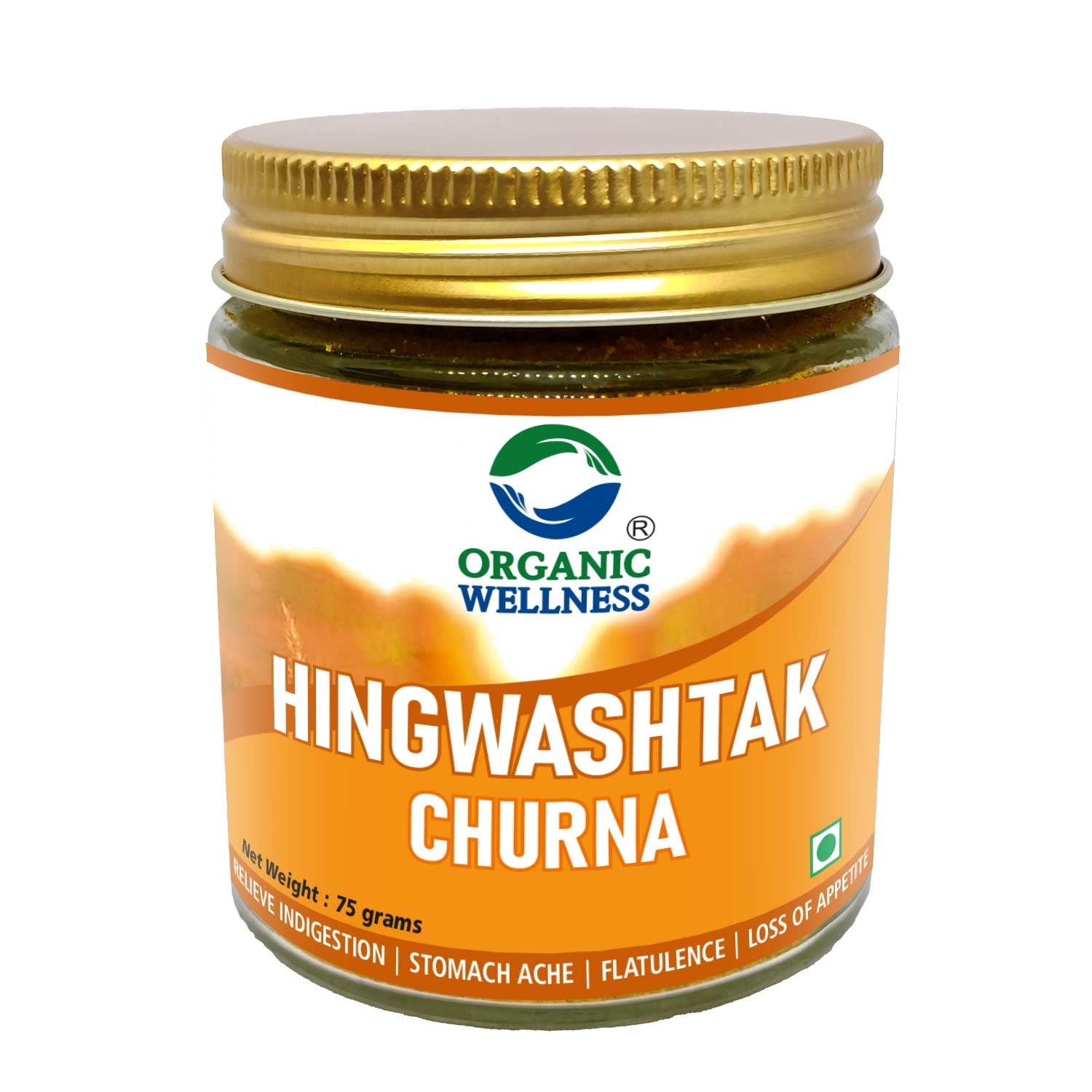 Organic Wellness Hingwashtak Churna, Effective Gastric Stimulant and Digestive Remedy - 75 gm