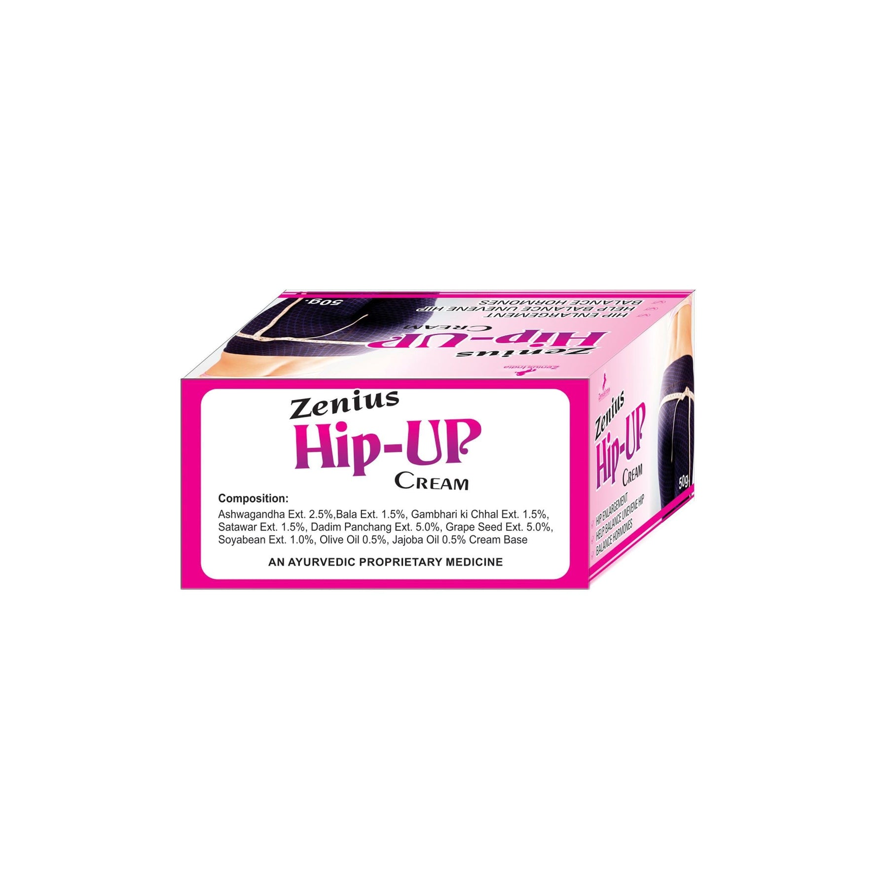 Zenius Hip-Up Cream | butt enlargement cream - 50g Cream