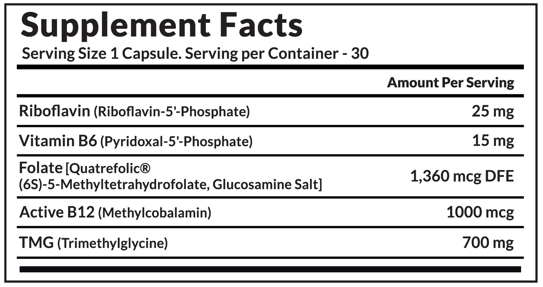 Vitaone Homocysteine Defence Capsules (30s) | Advanced Cardiovascular, Brain & Cellular Methylation Support
