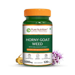 Pure Nutrition Horny Goat Weed – 120 Vegetarian Capsules | Herbal Vitality Support