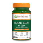 Pure Nutrition Horny Goat Weed – 120 Vegetarian Capsules | Herbal Vitality Support