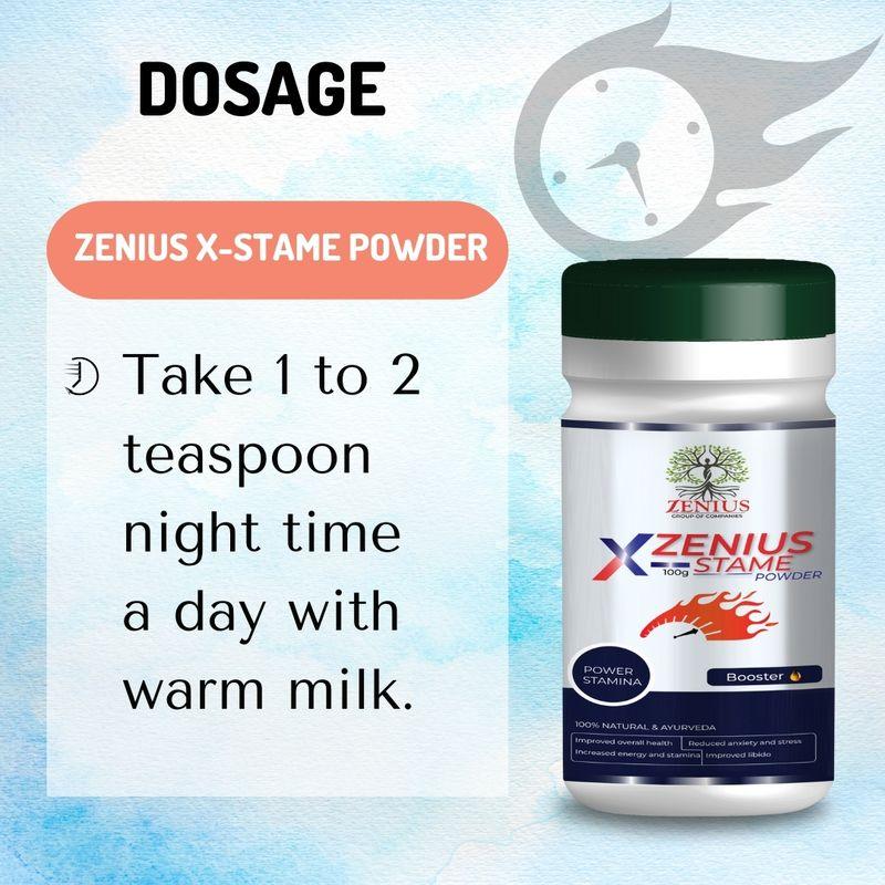 Zenius X-Stame Powder - Supplements for Sexual Health and Stamina Boosting - 100g Powder