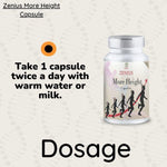 Zenius More Height Capsules - Long Look Capsules for Height Increase and Growth Enhancement - 60 Capsules