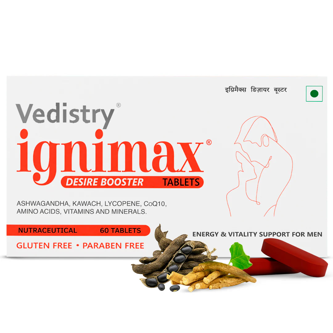 Vedistry Ignimax Desire Booster 60s - Ayurvedic Stamina & Performance Supplement