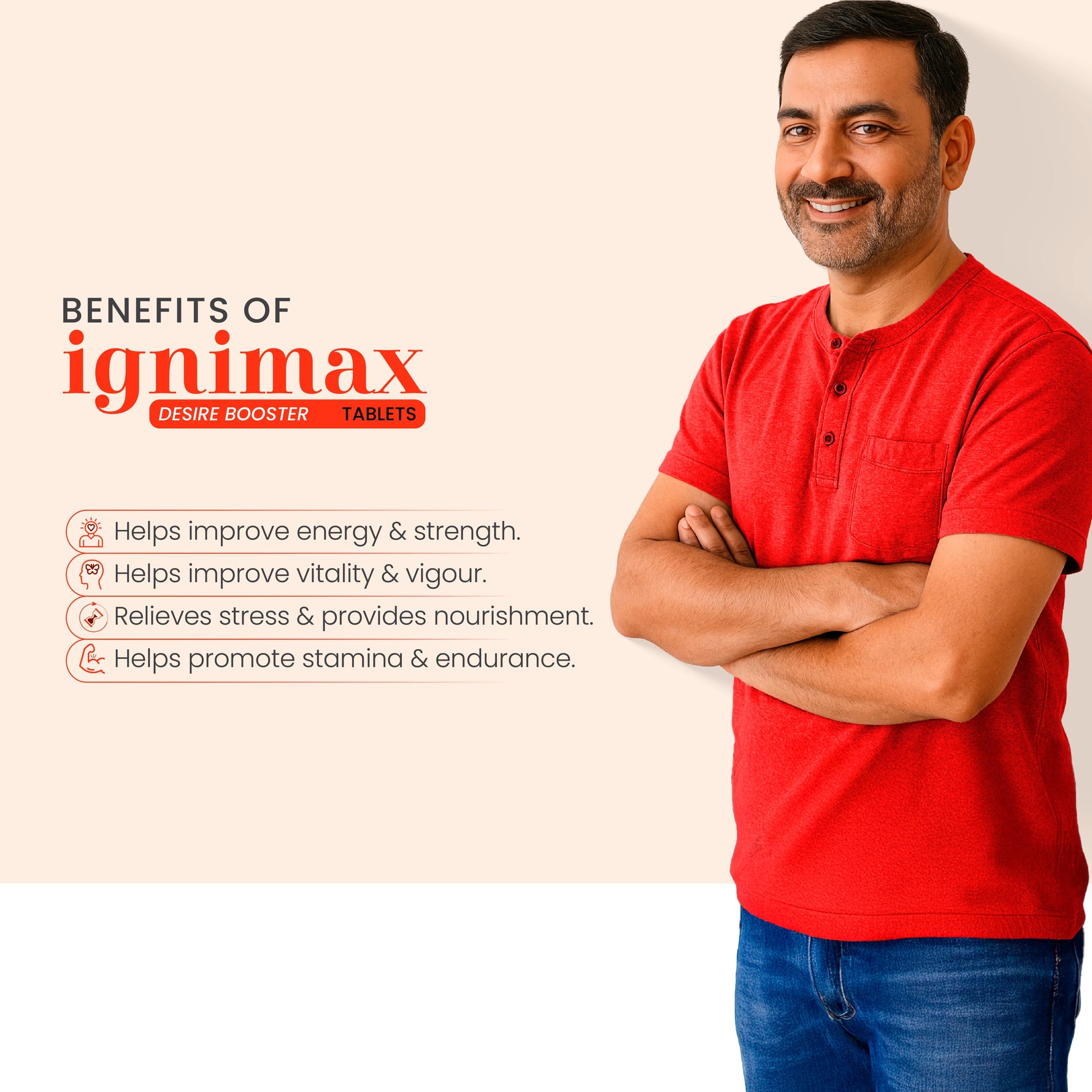 Vedistry Ignimax Desire Booster 60s - Ayurvedic Stamina & Performance Supplement