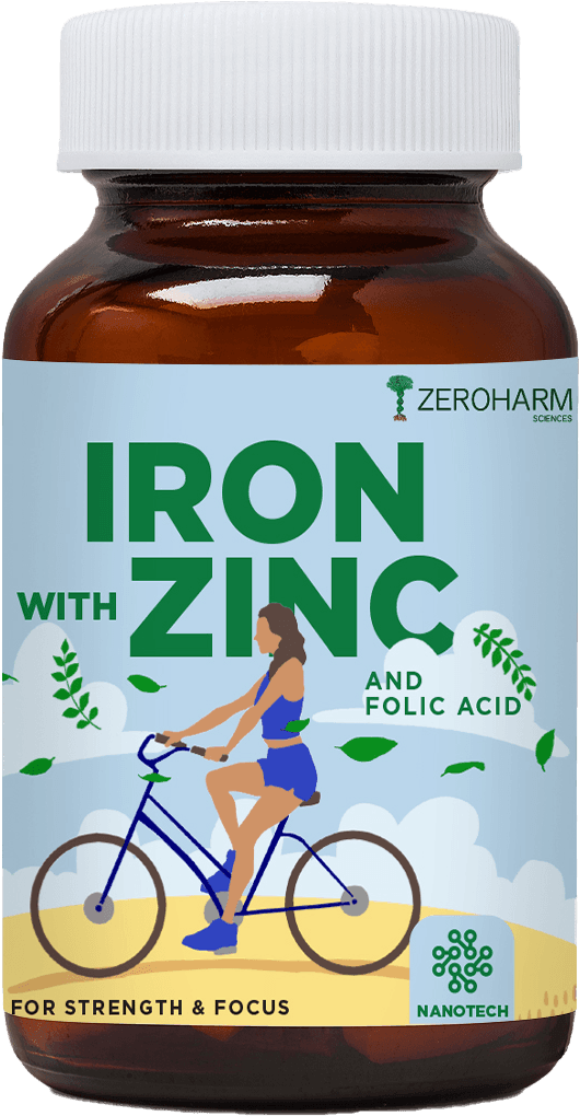 Zeroharm Sciences Iron with Zinc and Folic Acid Tablet