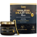 Ambic Wellness Himalayan Shilajit Gold Resin I With 24 Carat Gold I Boost Performance & Stamina - 20g