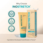 Lifezen Inostretch Stretch Mark Cream 60gm | Reduce Stretch Marks & Scars with Rutin, Shea Butter, Two Peptides, Coconut oil, Sunflower seed oil, Green Bean seed extract | Paraben Free & Dermatologist Approved Stretch Mark Removal Cream (Pack of 1)
