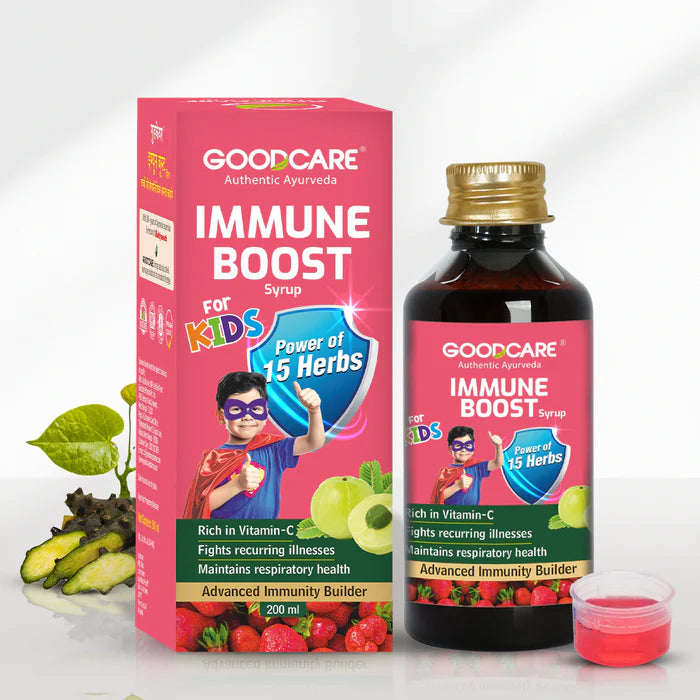 Goodcare Immune Boost Syrup For Kids - 200 ml | Ayurvedic Immunity & Growth