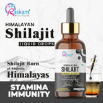 Raskam Pure Himalayan Shilajit liquid Drops - 30ml | Rich in Fulvic acid | Natural extract from Himalayas | 100% Pure Shilajit | Boosts Stamina And Energy | Boosts Stamina And Energy