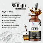 Raskam Pure Himalayan Shilajit liquid Drops - 30ml | Rich in Fulvic acid | Natural extract from Himalayas | 100% Pure Shilajit | Boosts Stamina And Energy | Boosts Stamina And Energy