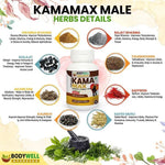 BodyWell KamaMax Capsules with Gold for Men | Vitality Support | Dietary Supplement | 60 Veg Capsules