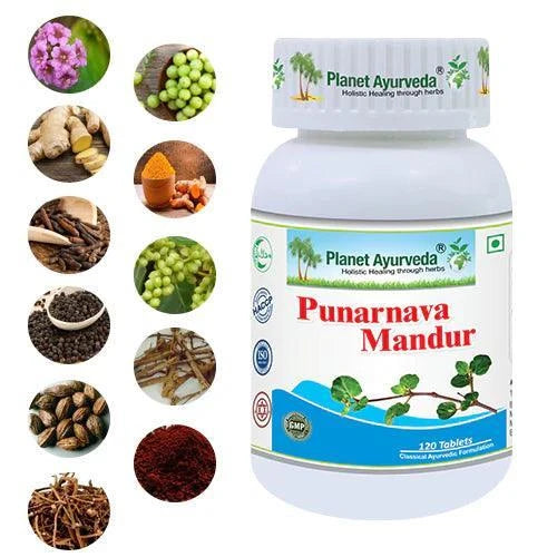 Planet Ayurveda Punarnava Mandur Tablet - 120 Tablets