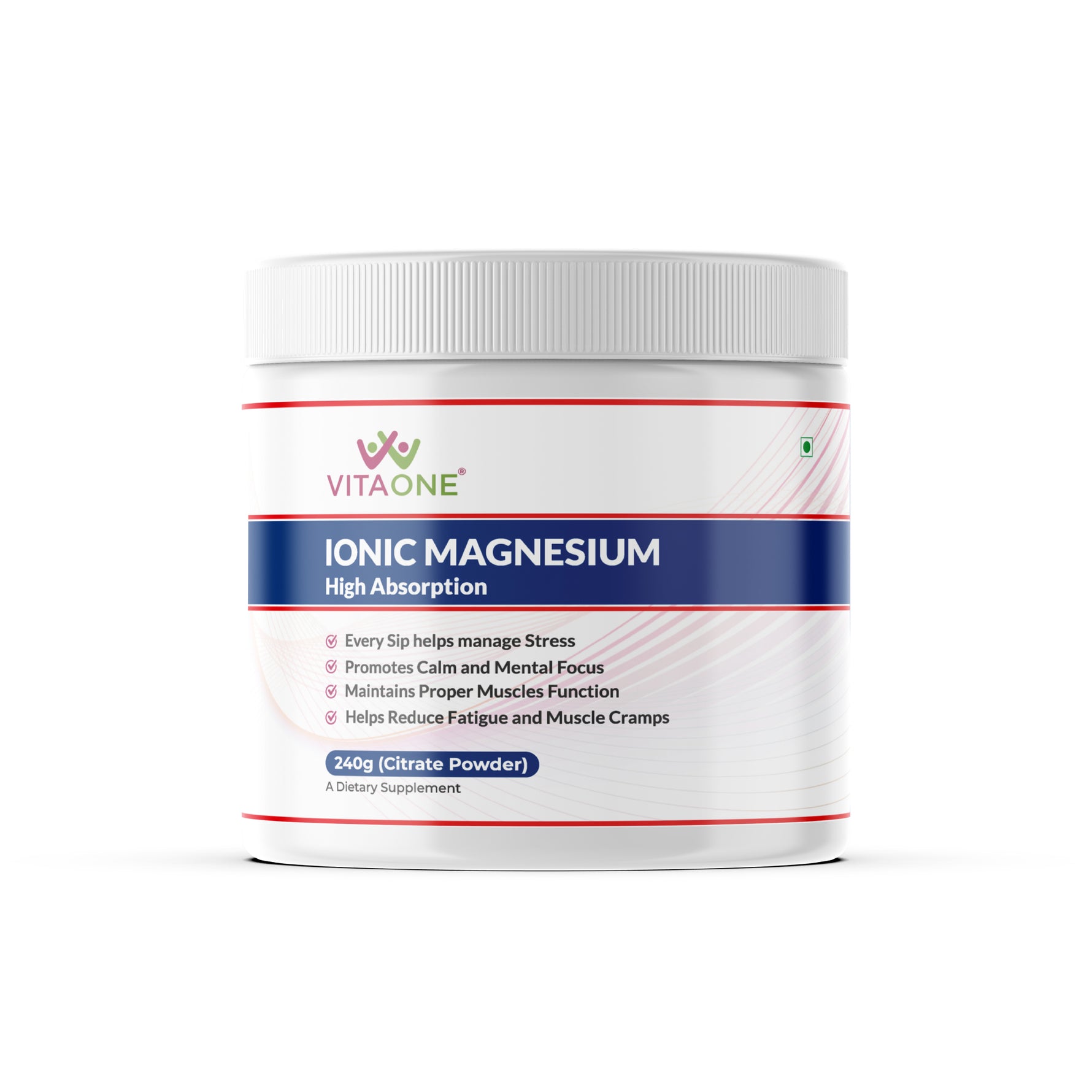 Vitaone Ionic Magnesium Powder (240g) | High Bioavailability Formula for Muscle Recovery, Nerve Health & Restful Sleep
