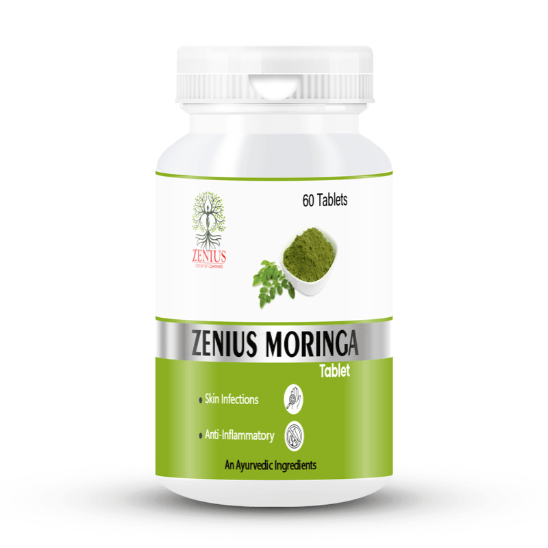 Zenius Moringa Tablets - Nutrient-Dense Tablets for Energy, Immunity, and Overall Wellness - 60 Tablets