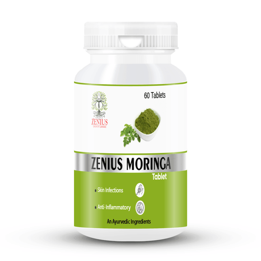 Zenius Moringa Tablets - Nutrient-Dense Tablets for Energy, Immunity, and Overall Wellness - 60 Tablets