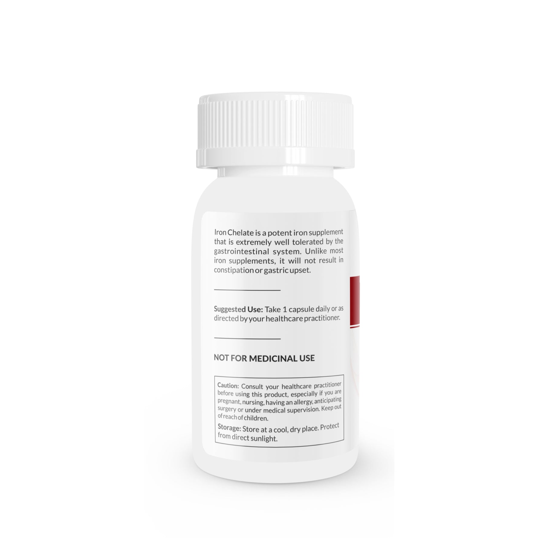 Vitaone Iron Complex (Iron Bisglycinate) Capsules (60s) | Non-Constipating High Absorption Iron with Vitamin C & Folic Acid
