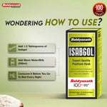 Baidyanath Isabgol Psyllium Husk Powder | Relieves Constipation, Aids Digestion - 200ml