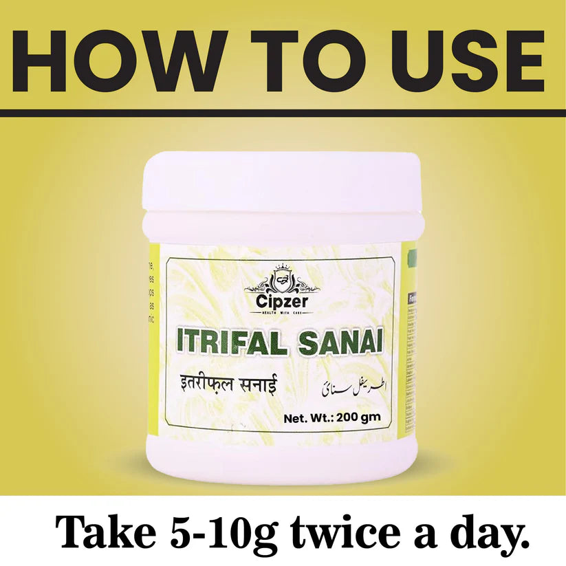 Cipzer Itrifal Sanai - 125gm | Herbal Remedy for Migraine Relief, Constipation & Digestive Balance
