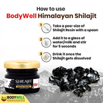 BodyWell Himalayan Shilajit Resin 100% Pure & Natural - 20gm