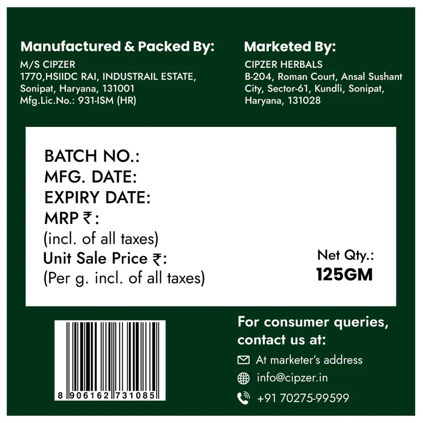 Cipzer Jawarish-E-Kamooni Mushil - 125 GM | Herbal Remedy for Indigestion, Gas, Acidity & Appetite