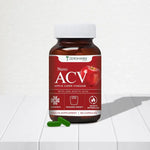 Zeroharm Apple Cider Vinegar Capsules 500 mg with 20% Acetic Acid - Supports Metabolism & Cravings, Appetite - Promotes Gut Health, Digestion & Weight Management - Natural Nano ACV for Men & Women - 60 Capsules