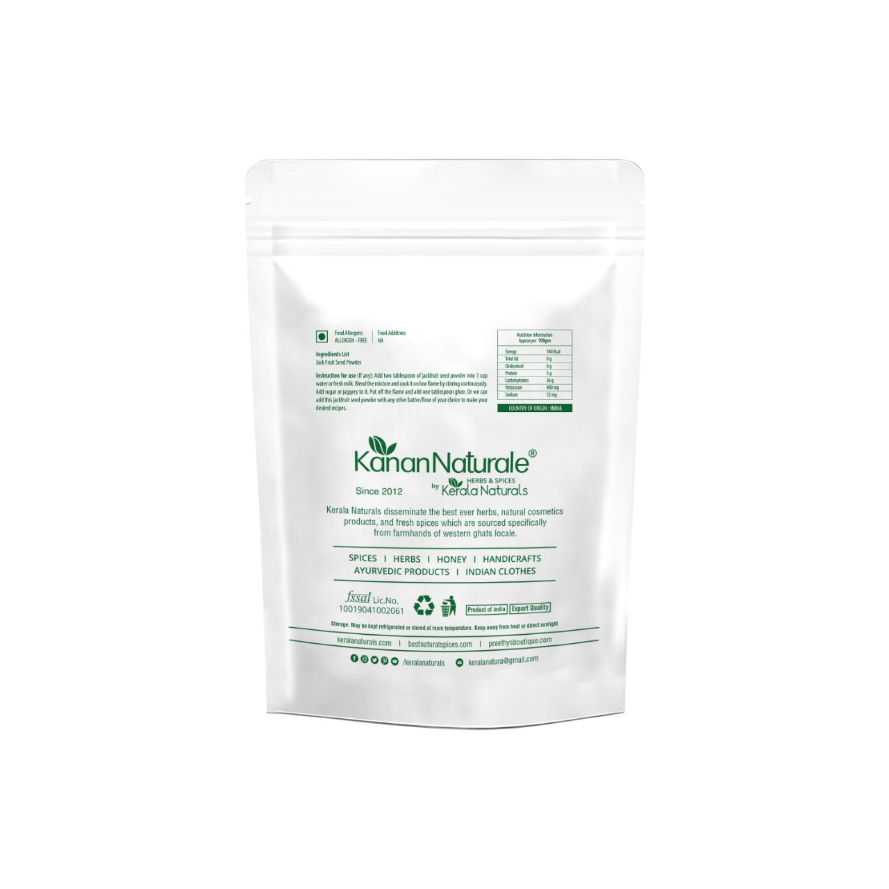 Kerala Naturals Jackfruit Seed Powder 500 gm