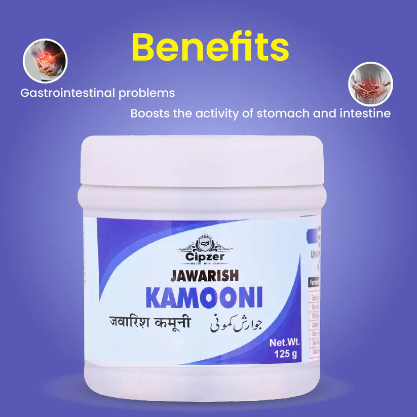 Cipzer Jawarish-E-Kamooni Mushil - 125 GM | Herbal Remedy for Indigestion, Gas, Acidity & Appetite