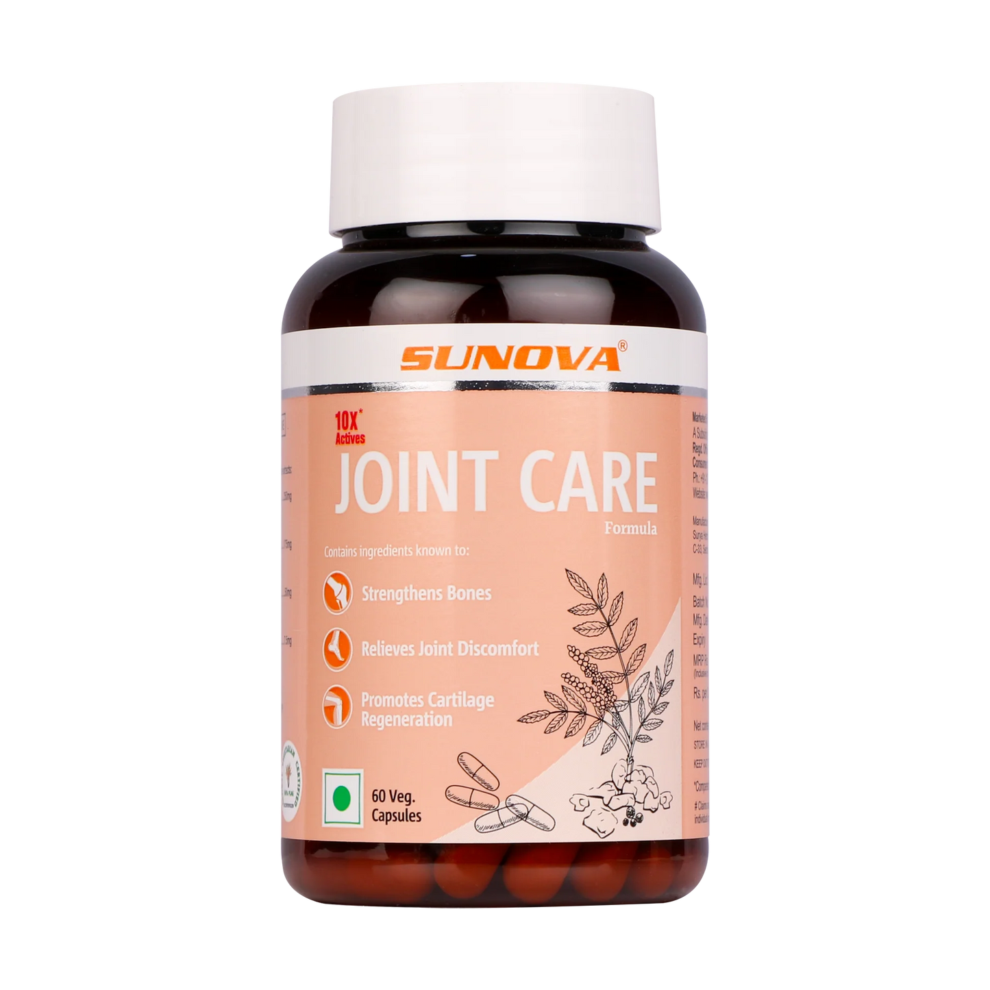 Sunova Joint Care Veg Capsule - 60 Capsules