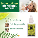 Divya Shree Ko-Vironil Drops For Blocked Nose & Dryness, Sinus, Snoring and Daily Cleansing of the Nose | Nasal Solution