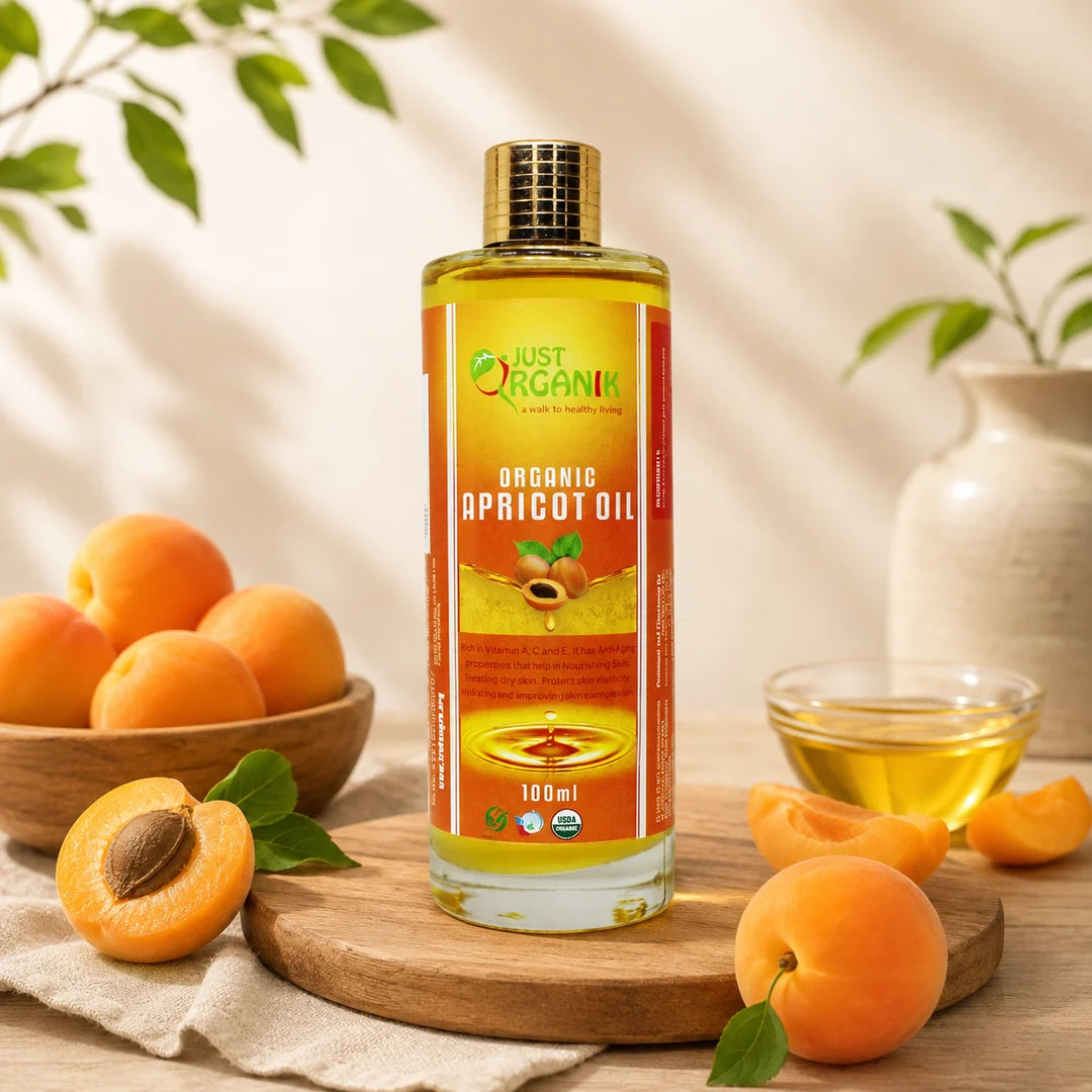 Just Organik Organic Apricot Oil – 100 ml