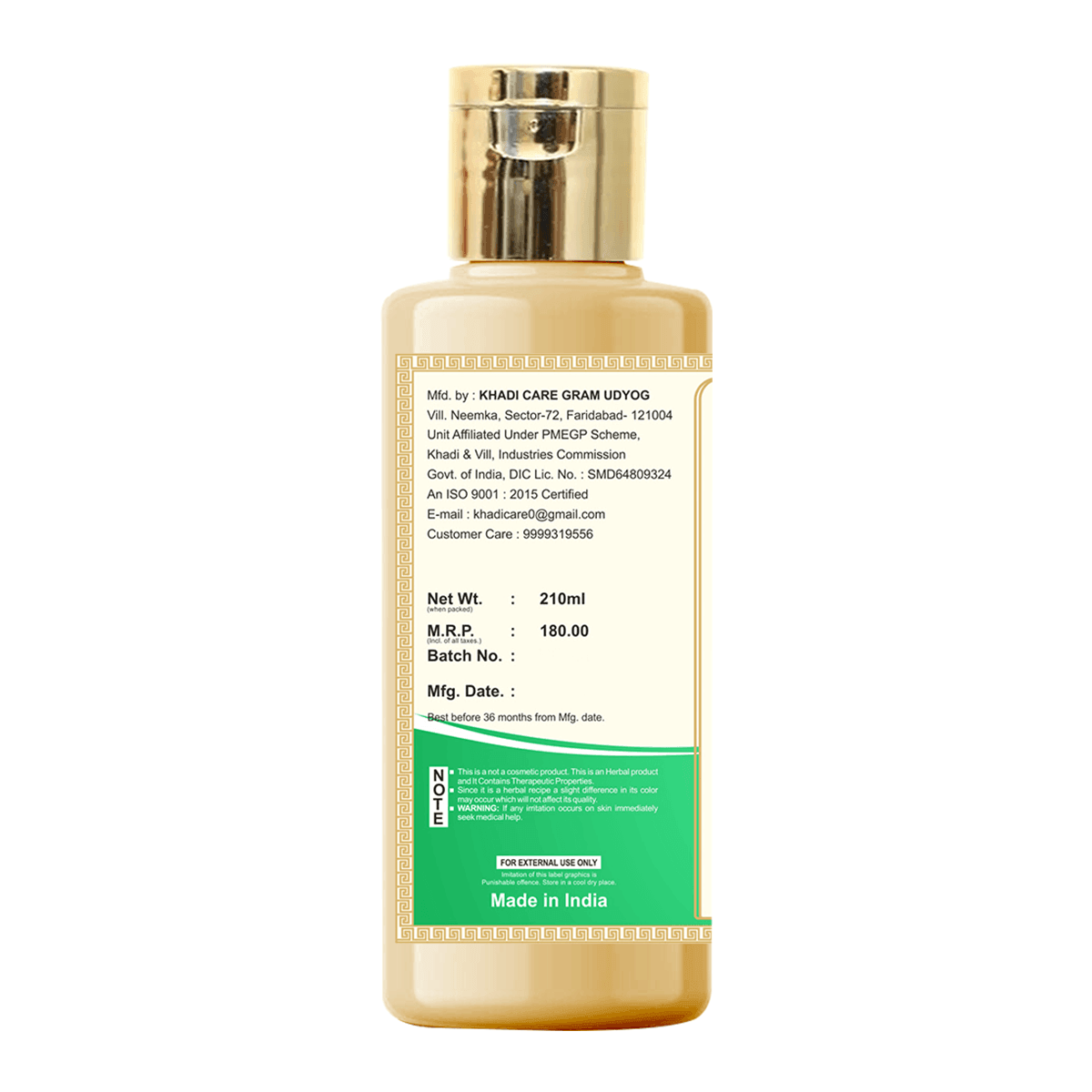 Khadi Care Herbal Jasmine & Mogra Body Wash - 210ml