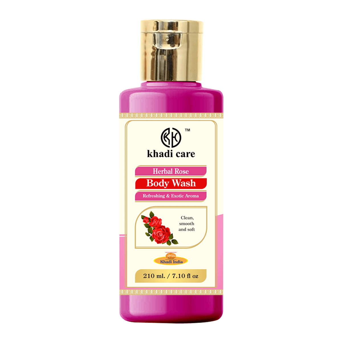 Khadi Care Herbal Rose Body Wash - 210ml